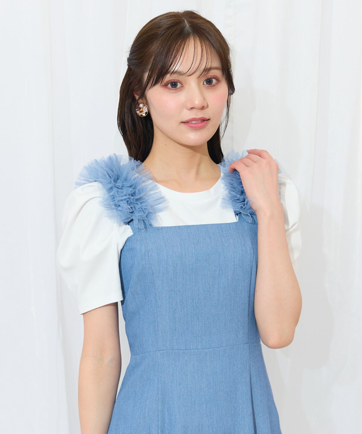 WILLSELECTION「チュールフリルマーメイドジャンスカ」|ワンピース|