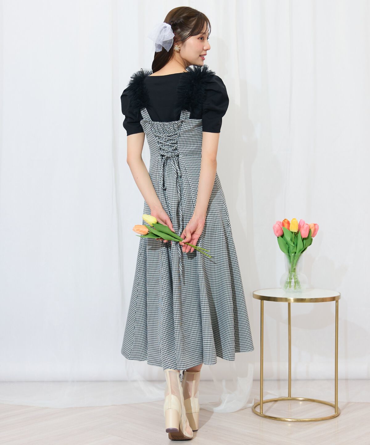 WILLSELECTION「チュールフリルマーメイドジャンスカ」|ワンピース|