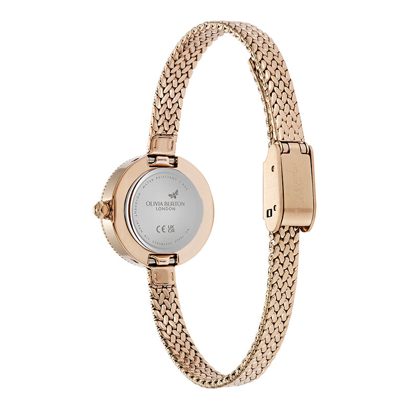 OLIVIA BURTON 「〈OLIVIA BURTON(ｵﾘﾋﾞｱﾊﾞｰﾄﾝ)〉ｸﾗｼｯｸ 20mm　ﾌｧｲﾝﾘｰ ﾛｰｽﾞｺﾞｰﾙﾄﾞ ﾒｯｼｭ」|腕時計|