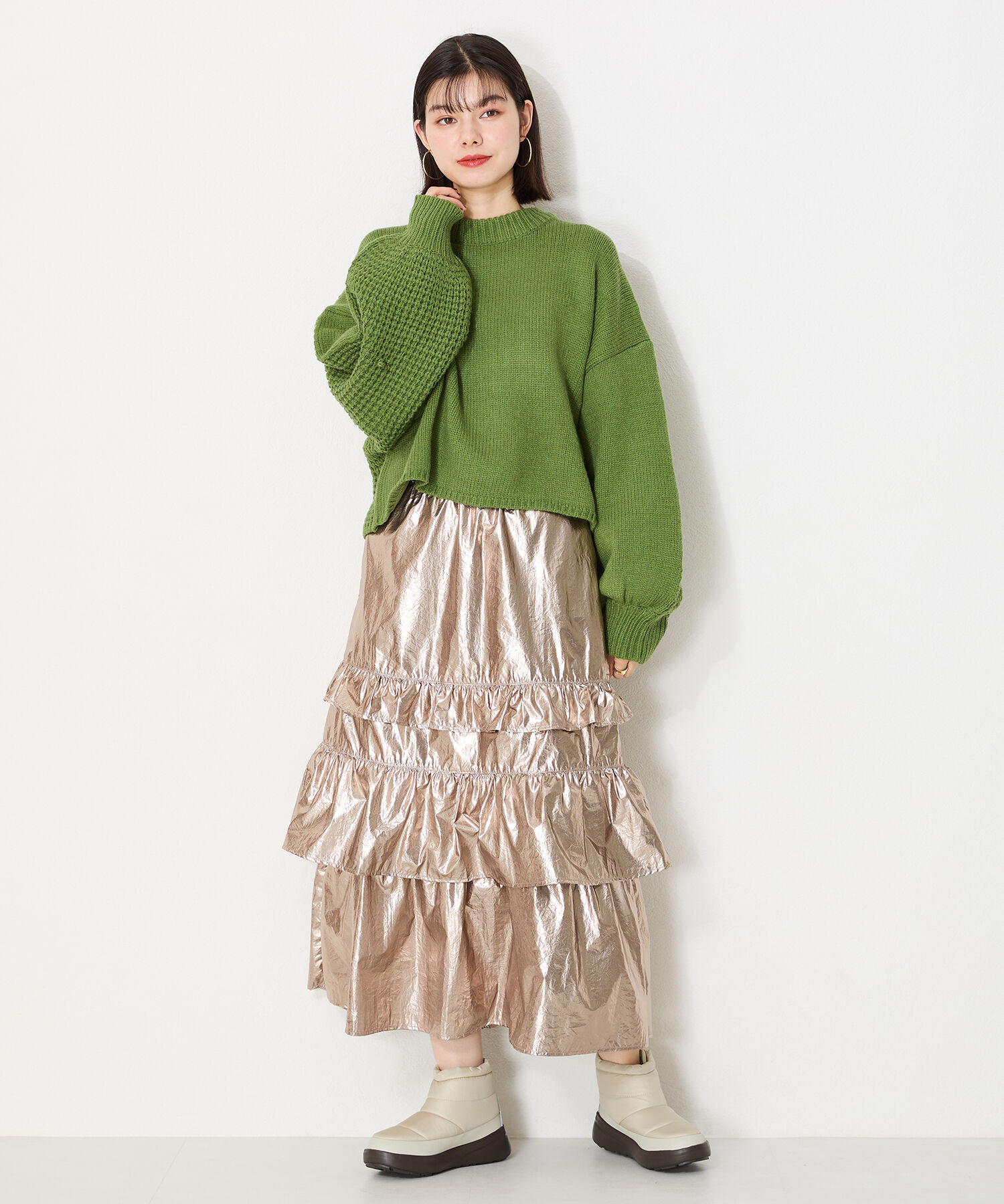 ORiental TRaffic「サイドジップスノーブーツ/OT3405」|モカシン|