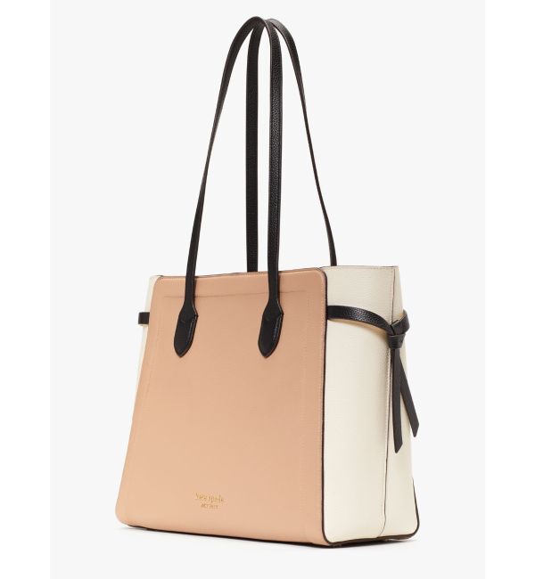 kate spade new york「ノット カラーブロック ぺブル レザー ラージ トート」|トートバッグ|