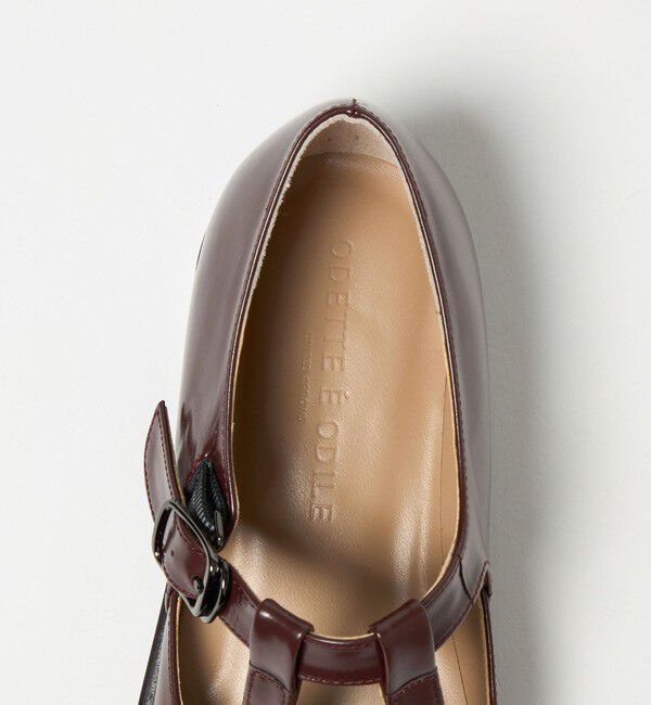 ODETTE E ODILE「ダブルTストラップ フラット25&uarr;」|ローファー|