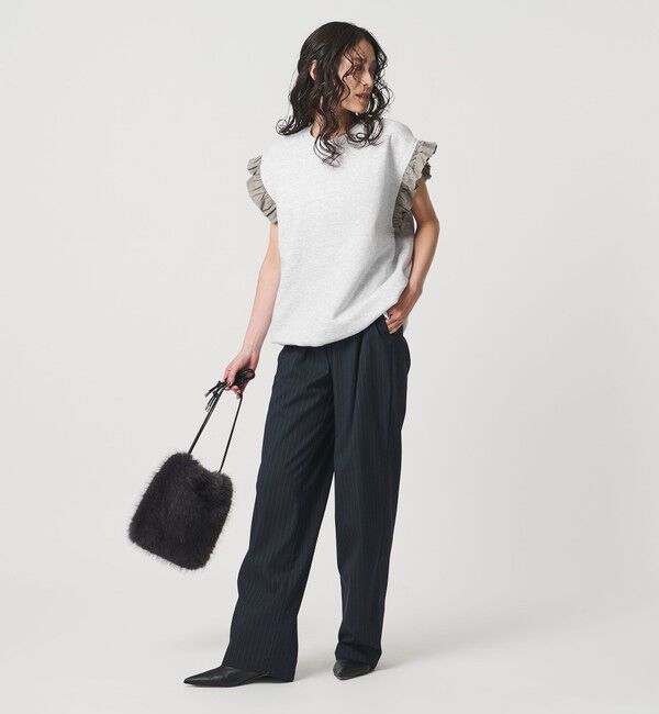 UNITED ARROWS「＜dahl&rsquo;ia＞フリルスリーブ スウェット」|Tシャツ・カットソー|