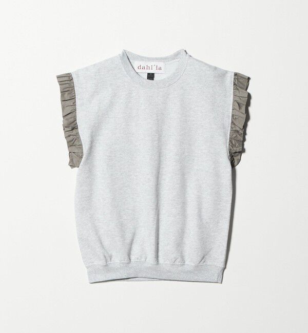 UNITED ARROWS「＜dahl&rsquo;ia＞フリルスリーブ スウェット」|Tシャツ・カットソー|