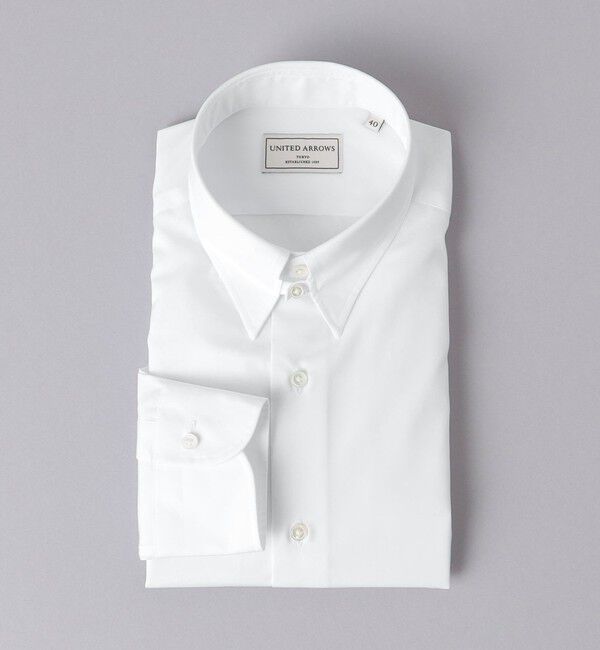 UNITED ARROWS「イージーケア AG ブロード タブカラーシャツ -抗菌防臭-」|シャツ・ブラウス|WHITE
