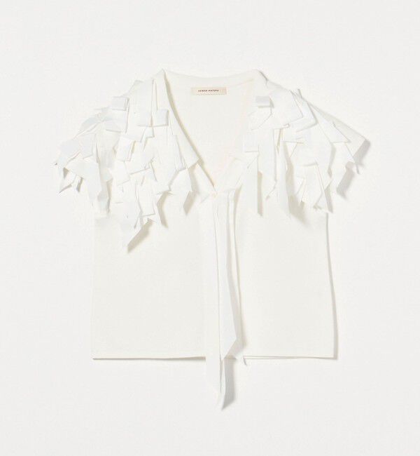 AEWEN MATOPH「＜AEWEN MATOPH＞リボンテープ ノースリーブ ニット」|ニット・セーター|