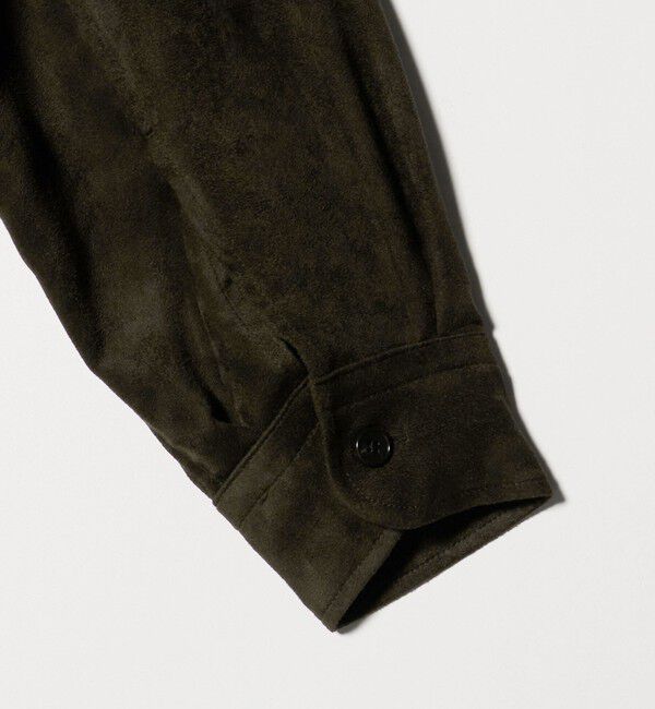 UNITED ARROWS「スエードライク レギュラーカラー オーバーシャツ」|シャツ・ブラウス|
