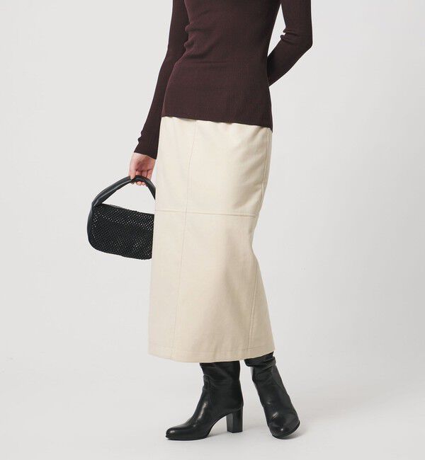 UNITED ARROWS「スエードライク タイトスカート ‐ウォッシャブル‐」|タイト|