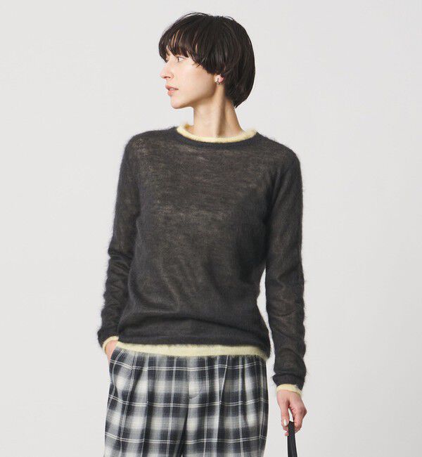 UNITED ARROWS「モヘヤ クルーネック ニット」|ニット・セーター|