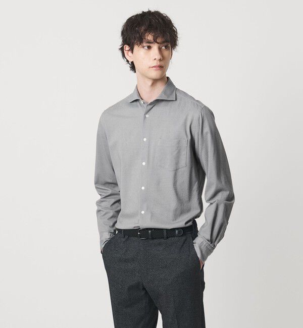 UNITED ARROWS「ロイヤルオックス カッタウェイカラーシャツ COMFORT EASY-MODEL　抗菌防臭」|シャツ・ブラウス|LT.GRAY