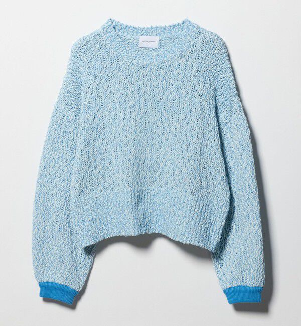 UNITED ARROWS「カラーミックス クルーネックニット」|ニット・セーター|TURQUOISE