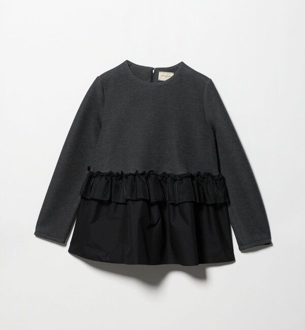 UNITED ARROWS「ペプラムフリル カットソー」|Tシャツ・カットソー|DK.GRAY