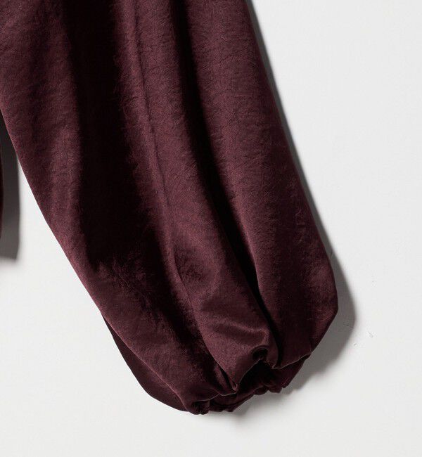 UNITED ARROWS「サテン ボリュームギャザー ブルゾン ‐ウォッシャブル‐」|ブルゾン・スタジャン|