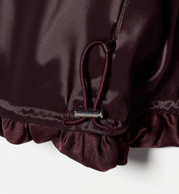 UNITED ARROWS「サテン ボリュームギャザー ブルゾン ‐ウォッシャブル‐」|ブルゾン・スタジャン|