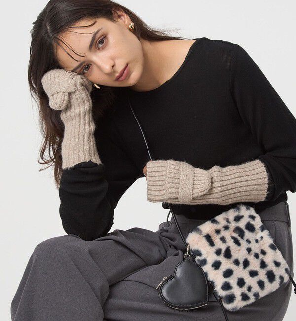 UNITED ARROWS green label relaxing「2WAY フラップ アームウォーマー / 手袋」|手袋|BEIGE