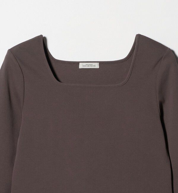 UNITED ARROWS green label relaxing「デコルテ フライス ロングスリーブ プルオーバー」|Tシャツ・カットソー|