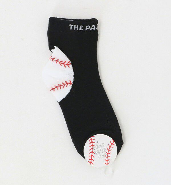 UNITED ARROWS green label relaxing「＜THE PARK SHOP＞アンクル ベースボール ソックス / 靴下 / キッズ  」|ソックス|BLACK