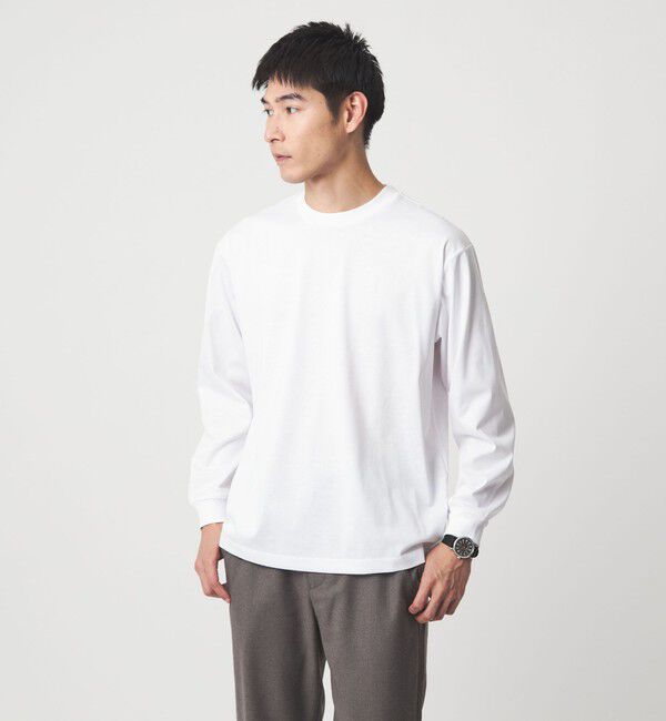 UNITED ARROWS green label relaxing「アンチスタティック クルーネック Tシャツ -帯電防止-」|Tシャツ・カットソー|WHITE
