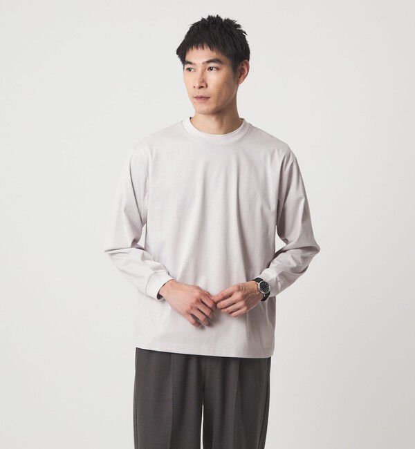 UNITED ARROWS green label relaxing「アンチスタティック クルーネック Tシャツ -帯電防止-」|Tシャツ・カットソー|LT.GRAY