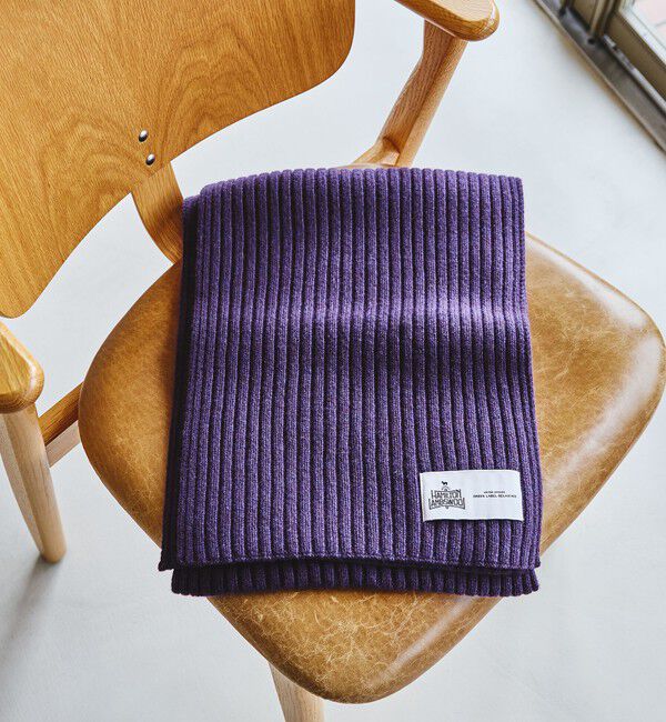UNITED ARROWS green label relaxing「ハミルトン ウール ナイロン リブマフラー」|マフラー|PURPLE