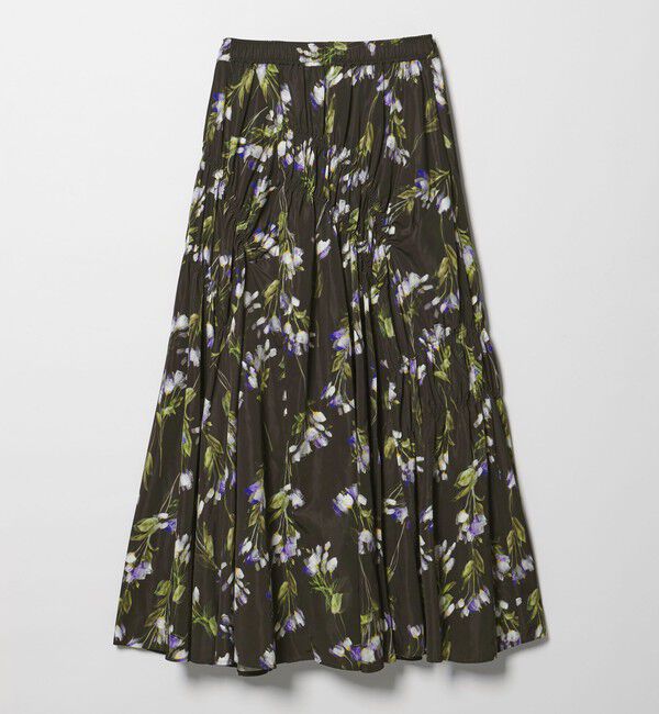 EMMEL REFINES「＜EMMEL REFINES＞EM フラワープリント シャーリング スカート」|スカート|