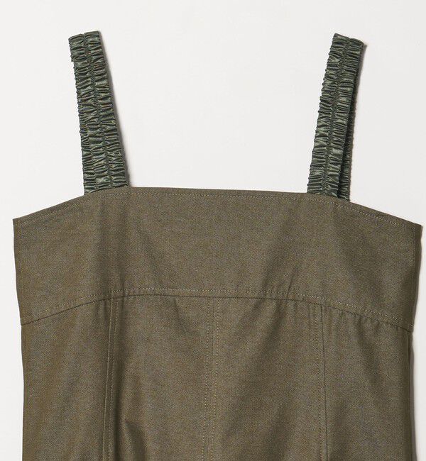 EMMEL REFINES「＜EMMEL REFINES＞EM ギャザーストラップ ジャンパースカート」|ワンピース|