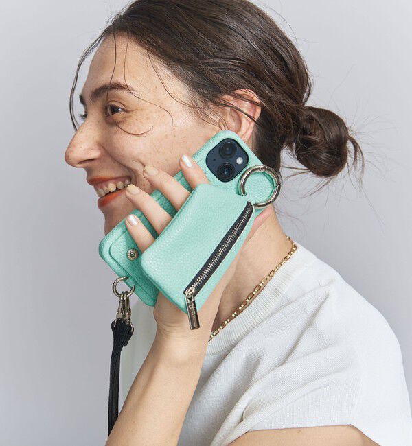 BEAUTY&YOUTH UNITED ARROWS「＜ajew＞CADENAS ストラップ iPhone14/16e共通対応ケース」|モバイルケース|LIME