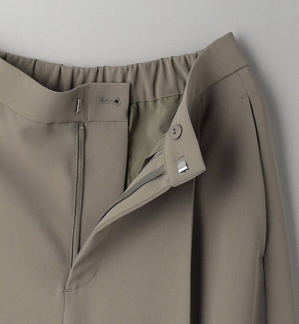 BEAUTY&YOUTH UNITED ARROWS「【WEB限定 Wardrobe DAILY MINIMAL】ダブルクロス タックワイドストレートパンツ -ウォッシャブル-」|スラックス|