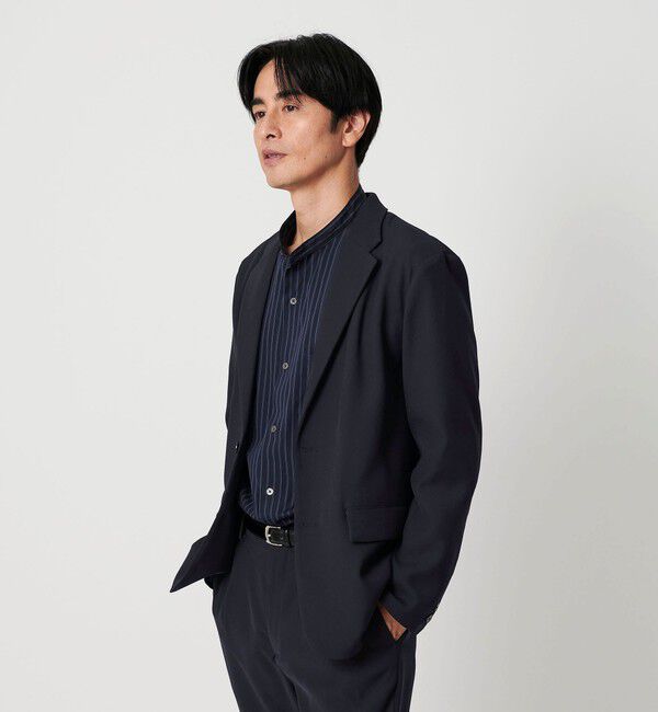 BEAUTY&YOUTH UNITED ARROWS「トリコチン ポリエステル 2B コンフォートジャケット セットアップ対応可能」|テーラードジャケット|NAVY