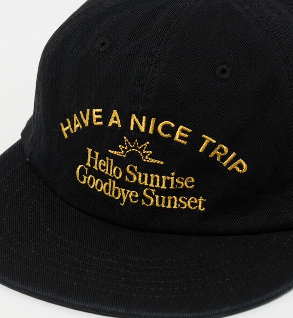 BEAUTY&YOUTH UNITED ARROWS「＜HELLO SUNRISE＞タイポグラフィ アーチ ロゴ 6パネル キャップ」|キャップ・キャスケット|