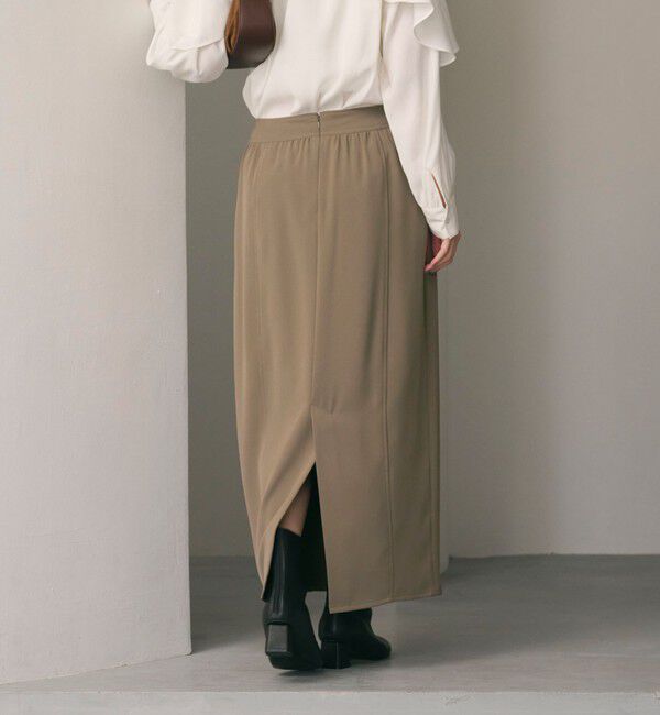 BEAUTY&YOUTH UNITED ARROWS「【WEB限定 Wardrobe DAILY MINIMAL】ダブルクロス カーブスカート ウォッシャブル」|スカート|