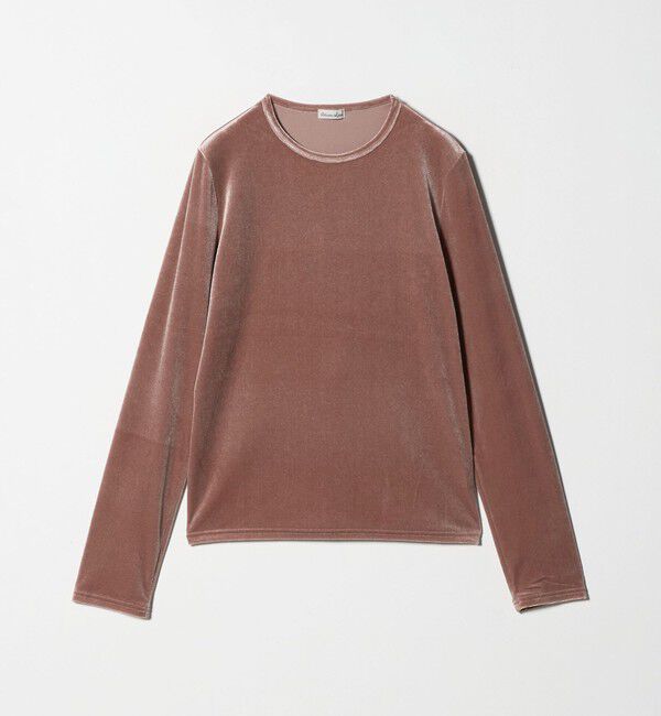 STEVEN ALAN「＜Steven Alan＞ベロア ロングスリーブ プルオーバー」|Tシャツ・カットソー|