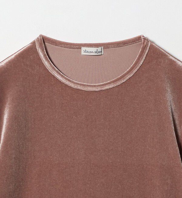 STEVEN ALAN「＜Steven Alan＞ベロア ロングスリーブ プルオーバー」|Tシャツ・カットソー|