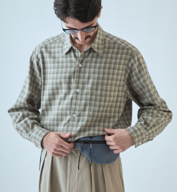 STEVEN ALAN「＜Steven Alan＞ ネル  オンブレー チェック レギュラーカラー シャツ NARROW」|シャツ・ブラウス|BEIGE