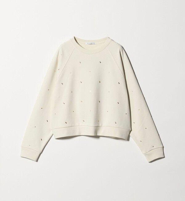 BEAUTY&YOUTH UNITED ARROWS「コットン裏毛 ラインストーン スウェットプルオーバー」|スウェット・ジャージ|