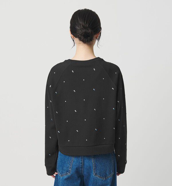 BEAUTY&YOUTH UNITED ARROWS「コットン裏毛 ラインストーン スウェットプルオーバー」|スウェット・ジャージ|