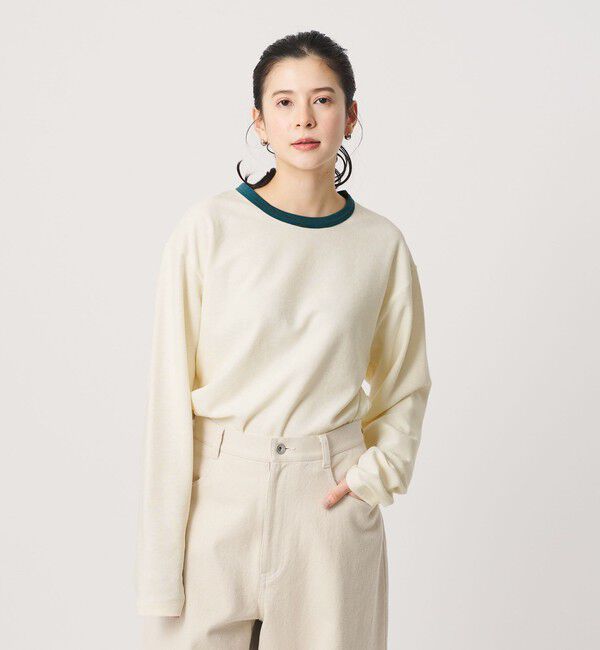 BEAUTY&YOUTH UNITED ARROWS「パイル リンガー ロングスリーブTシャツ」|Tシャツ・カットソー|