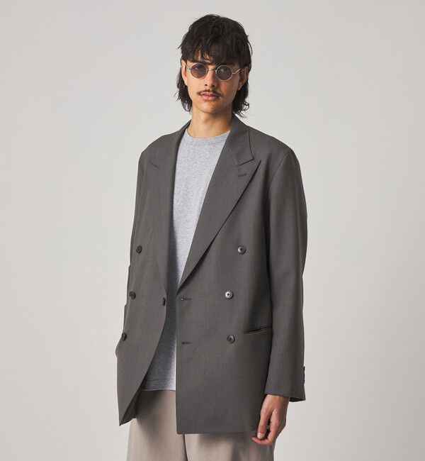 STEVEN ALAN「＜Steven Alan＞ ウール オックスフォード ダブルブレステッド 6B ジャケット」|テーラードジャケット|