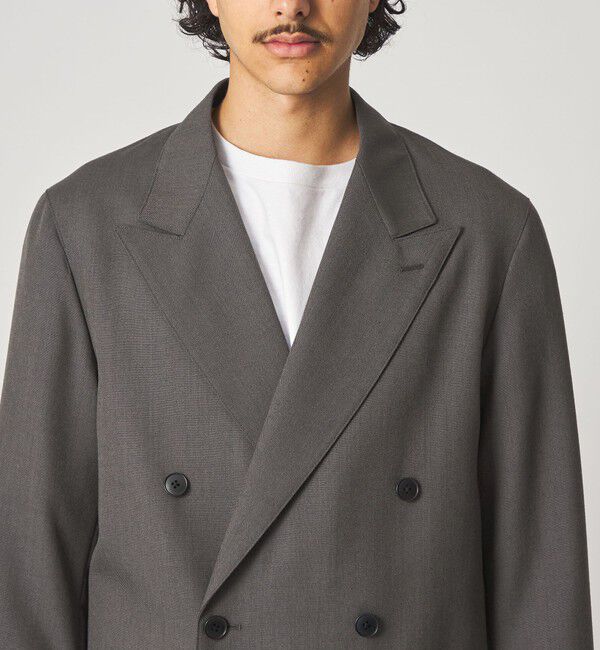 STEVEN ALAN「＜Steven Alan＞ ウール オックスフォード ダブルブレステッド 6B ジャケット」|テーラードジャケット|