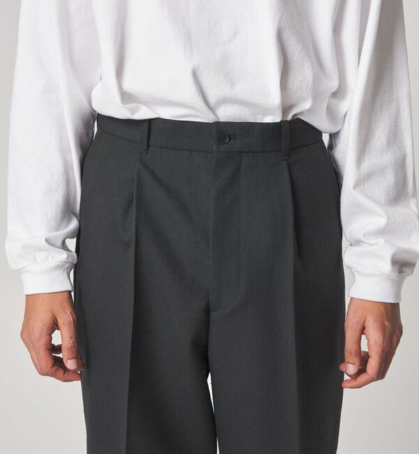 STEVEN ALAN「＜Steven Alan＞ ウール オックスフォード アウト ワンプリーツ スラックス」|スラックス|