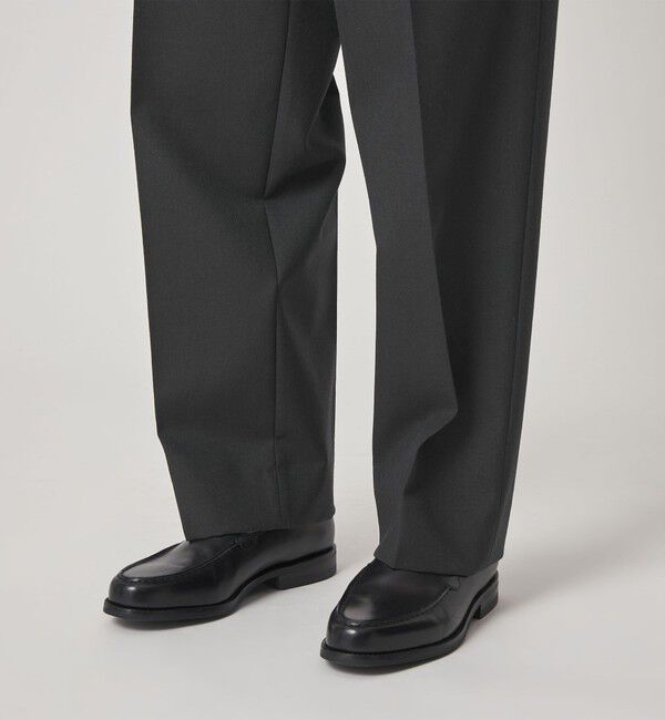 STEVEN ALAN「＜Steven Alan＞ ウール オックスフォード アウト ワンプリーツ スラックス」|スラックス|