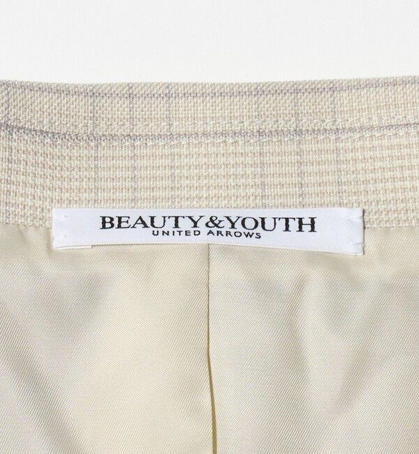 BEAUTY&YOUTH UNITED ARROWS「ポリエステルブレンド チェック テーラードジャケット」|テーラードジャケット|