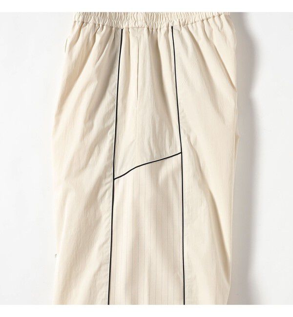 Ray BEAMS 「ストライプ キリカエ トラックパンツ」|チノ|