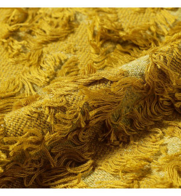 Ray BEAMS 「カット ジャカード フリンジ クルーネック ニット」|ニット・セーター|