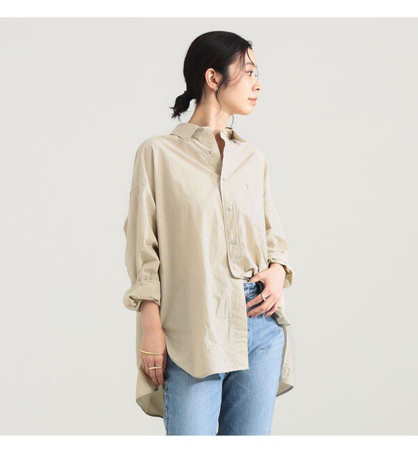 Demi-Luxe BEAMS 「TICCA / コットン スクエア ビッグシャツ」|シャツ・ブラウス|