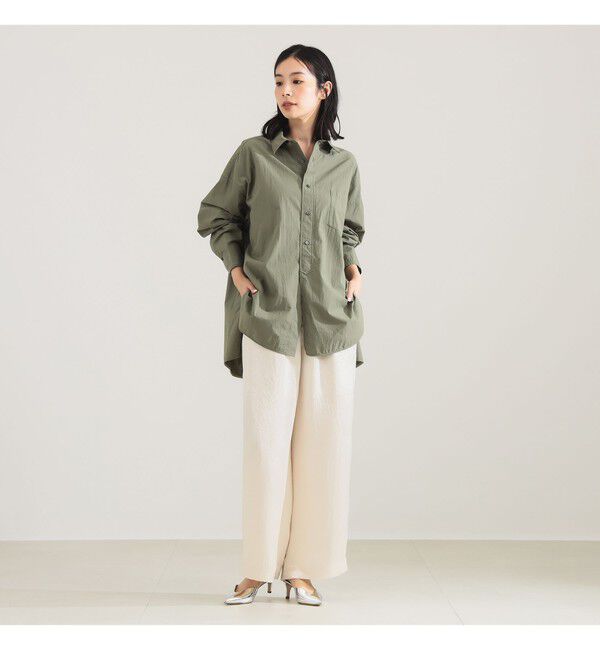 Demi-Luxe BEAMS 「TICCA / コットン スクエア ビッグシャツ」|シャツ・ブラウス|