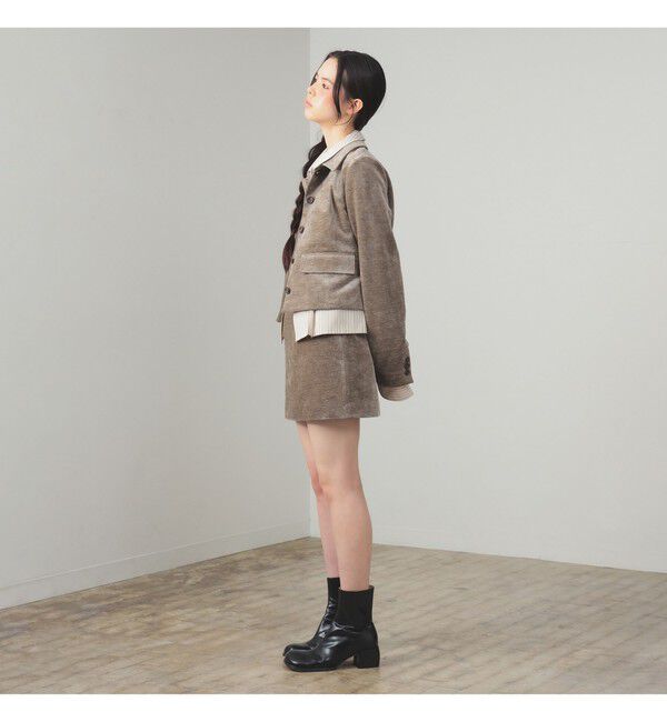 Ray BEAMS 「モール ステンカラー ジャケット」|ダッフルコート|