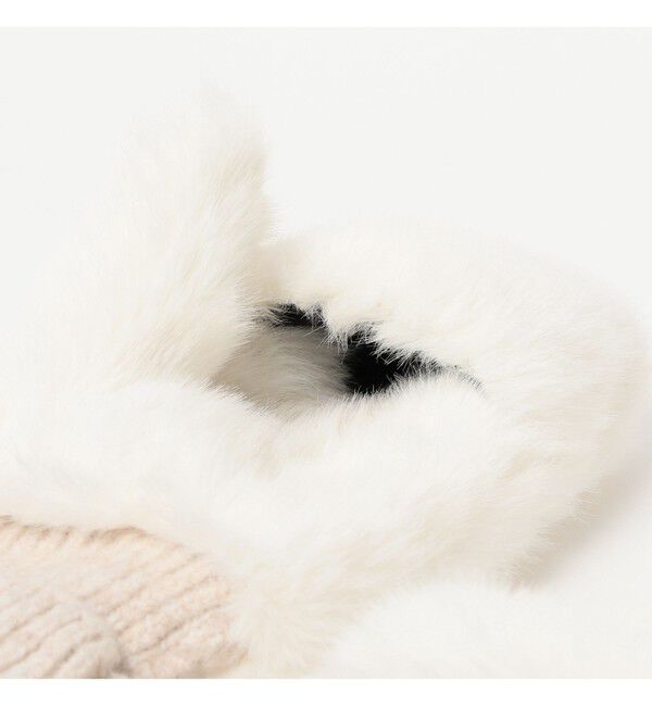 Ray BEAMS 「【別注】CONTROL FREAK / フェイク ファー ミトン」|手袋|