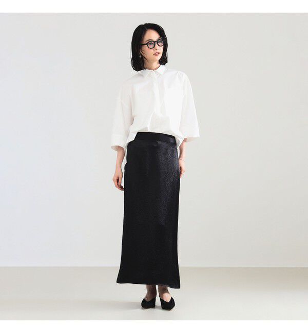 Demi-Luxe BEAMS 「アセテート サテン イージースカート」|スカート|