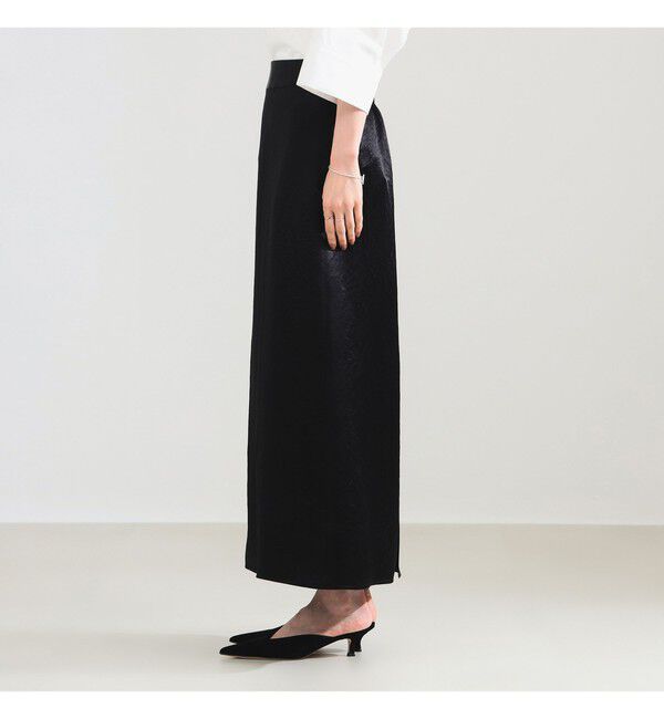 Demi-Luxe BEAMS 「アセテート サテン イージースカート」|スカート|